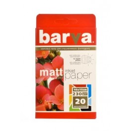 БАРВА Paper 10x15, 230г  20арк (IP-BAR-A230-205)