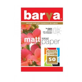 БАРВА Paper 10х15, 230г  50арк., матовий (IP-BAR-A230-023)