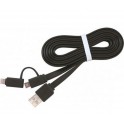 Cable USB2.0-Lightning/microB Cablexpert 1м
