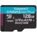 Kingston 128 GB microSDXC class 10 UHS-I U3 Canvas Go! Plus SDCG3/128GBSP