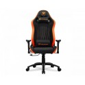 Крісло для геймерів Cougar EXPLORE Black/Orange дихаюча екошкіра, стальний каркас, чорний+оранж