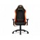 Крісло для геймерів Cougar EXPLORE Black/Orange дихаюча екошкіра, стальний каркас, чорний+оранж