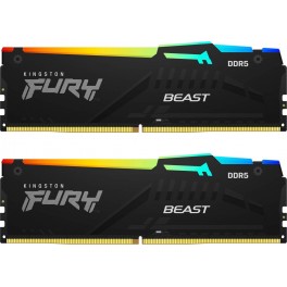 DDR5  16GB  5600MHz  (Kit of 2x8GB)  Kingston FURY Beast RGB  (CL36-38-38)