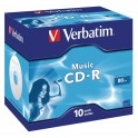 Verbatim CD-R 700MB 52x Music Jewel 10pcs