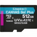 Kingston 512 GB microSDXC class 10 UHS-I U3 Canvas Go! Plus SDCG3/512GBSP