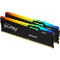 Kingston DDR5 32GB (2x16GB) 6000Mhz FURY Beast RGB Black (KF560C36BBE2AK2-32