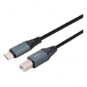 Cablexpert Premium USB Type-C to USB Type-B 1.8m Black (CCBP-USB2-CMBM-6) 